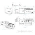 Máquina de corte de rollo de papel de carrete de control PLC